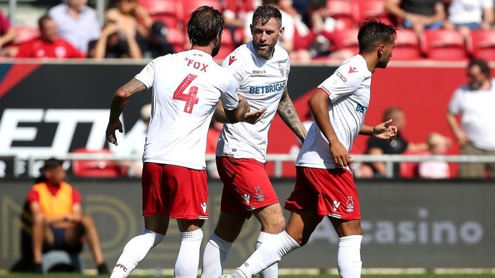 Daryl Murphy equalised for Nottingham Forest. Twitter/NFFC