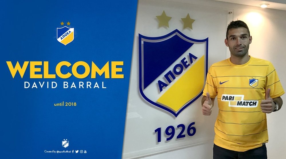 David Barral es nuevo jugador del Apoel chipriota. ApoelFC