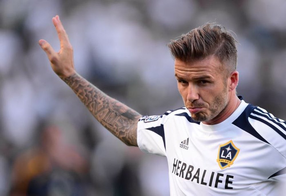 Beckham sigue marcando tendencia aún alejado de los terrenos de juego. AFP