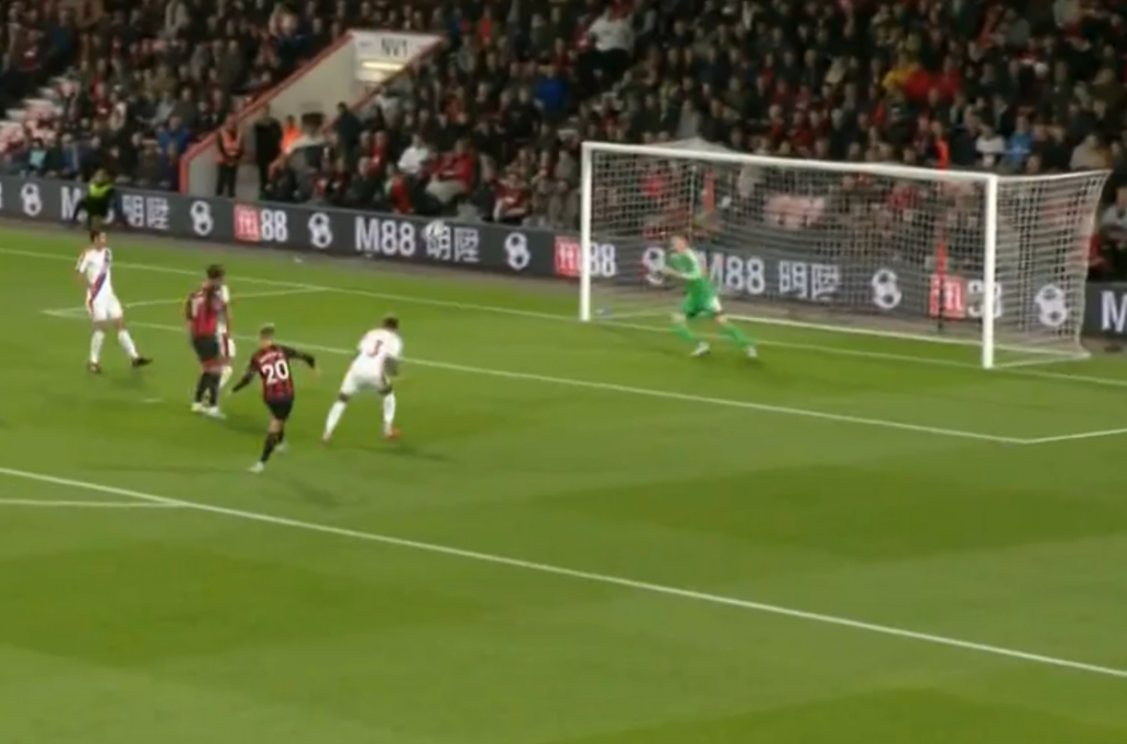 Brooks bent one in to the top corner for Bournemouth