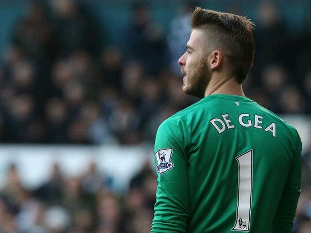 David De Gea, durante un partido con el Manchester United. Twitter