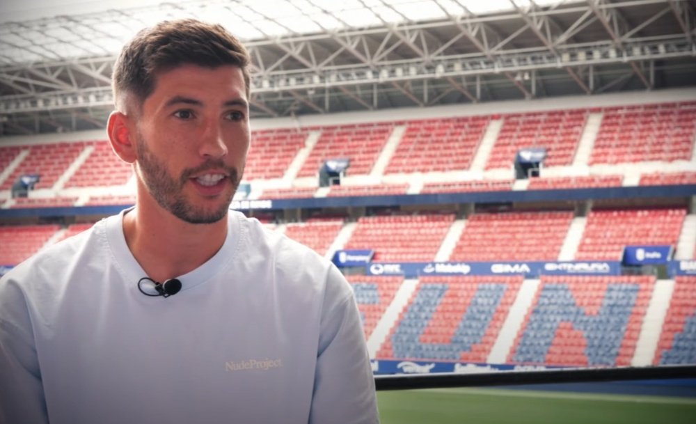 David García dejó Osasuna. Captura/CAOsasuna
