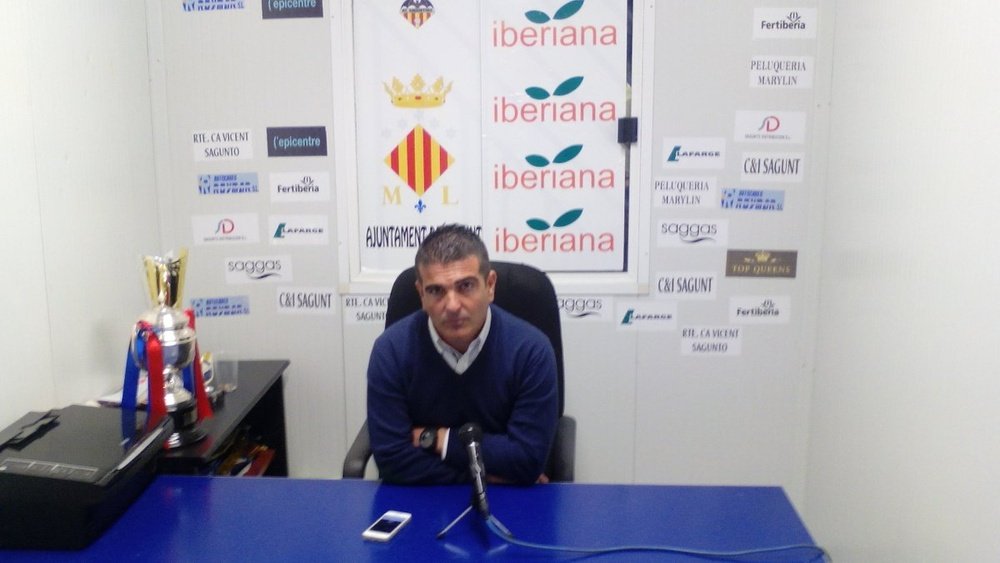 El entrenador del Atlético Saguntino confía en su equipo. AtcoSaguntino