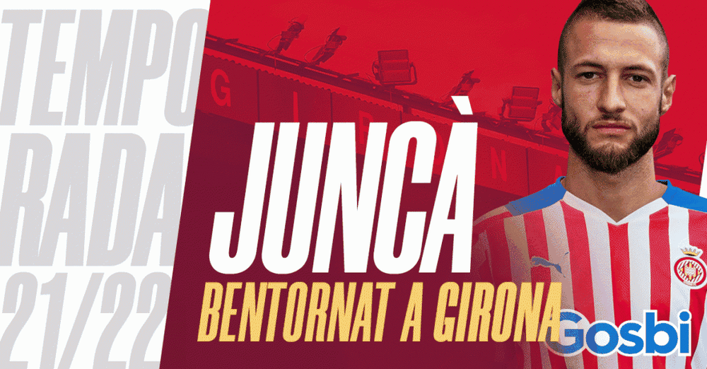Juncà vuelve al Girona tras salir libre del Celta. Twitter/GironaFC