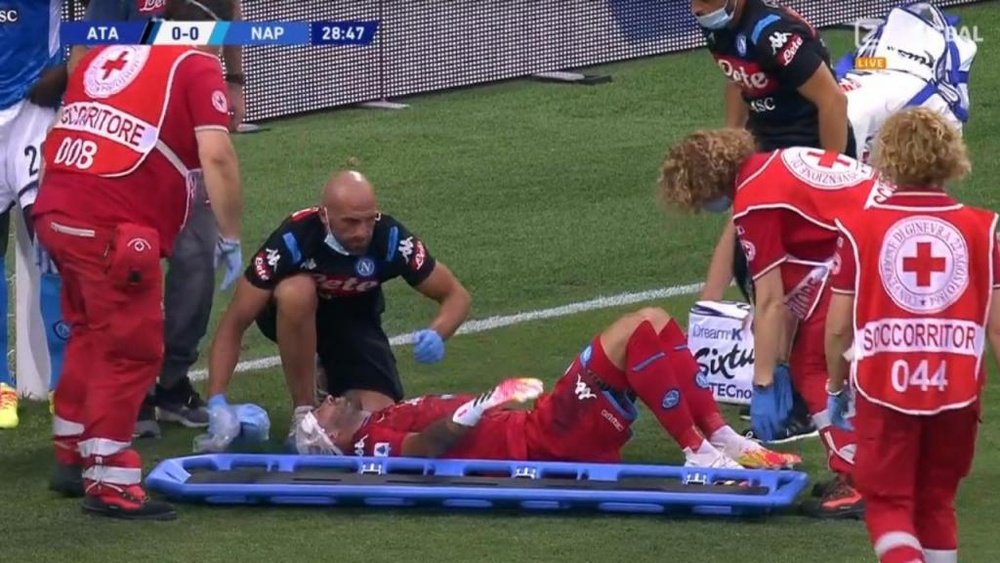 Ospin asi infortuna contro l'Atalanta. ZVOETBAL