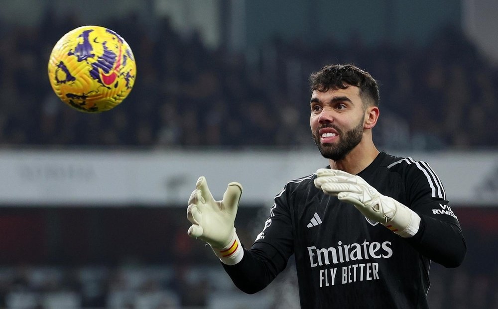 David Raya conceded three goals at Kenilworth Road. EFE