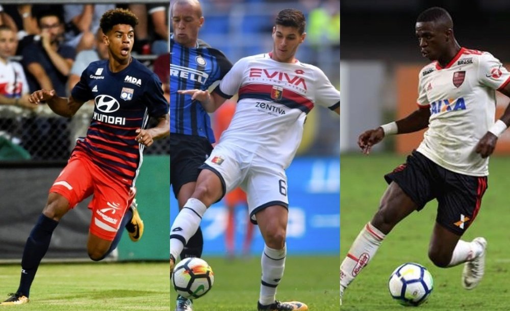 Geubbels, Pellegri et Vinícius, trois stars en devenir. EFE/AFP