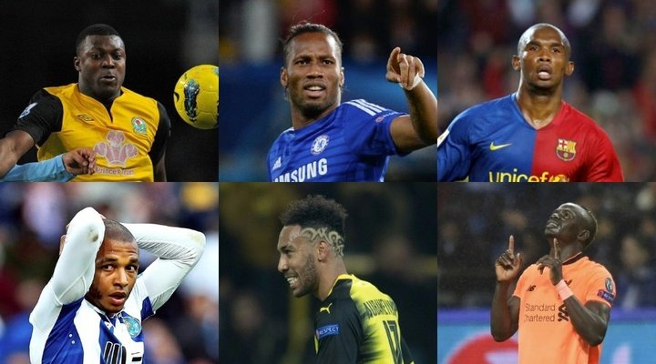 The six African players who have scored a Champions League hat-trick