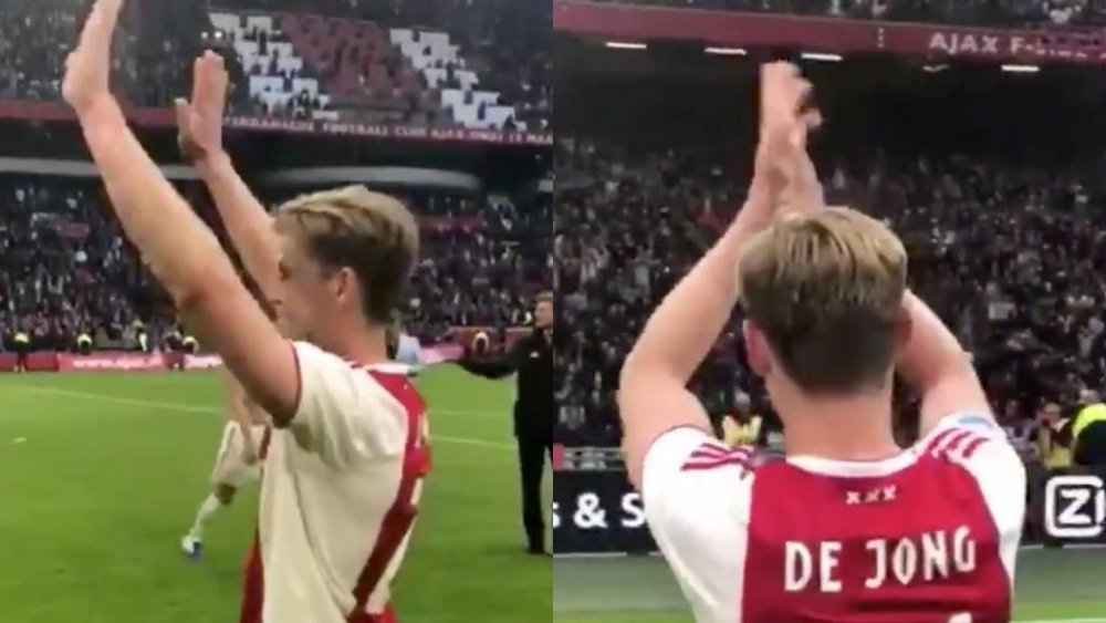 La sentimental despedida de De Jong antes de marcharse al Barça. Ajax