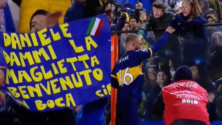 Puro De Rossi: el italiano regaló pases, 'tacklings' e incluso sus pantalones
