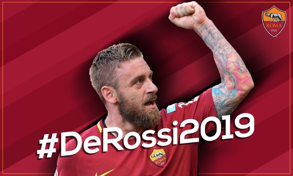 Rossi seguirá vinculado a la Roma hasta el 2019. ASRoma