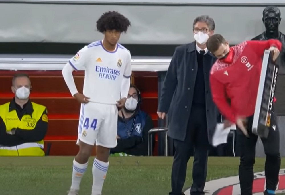 Hubo insultos racistas a Peter en un partido del Madrid en la Youth League. Captura/RealMadrid