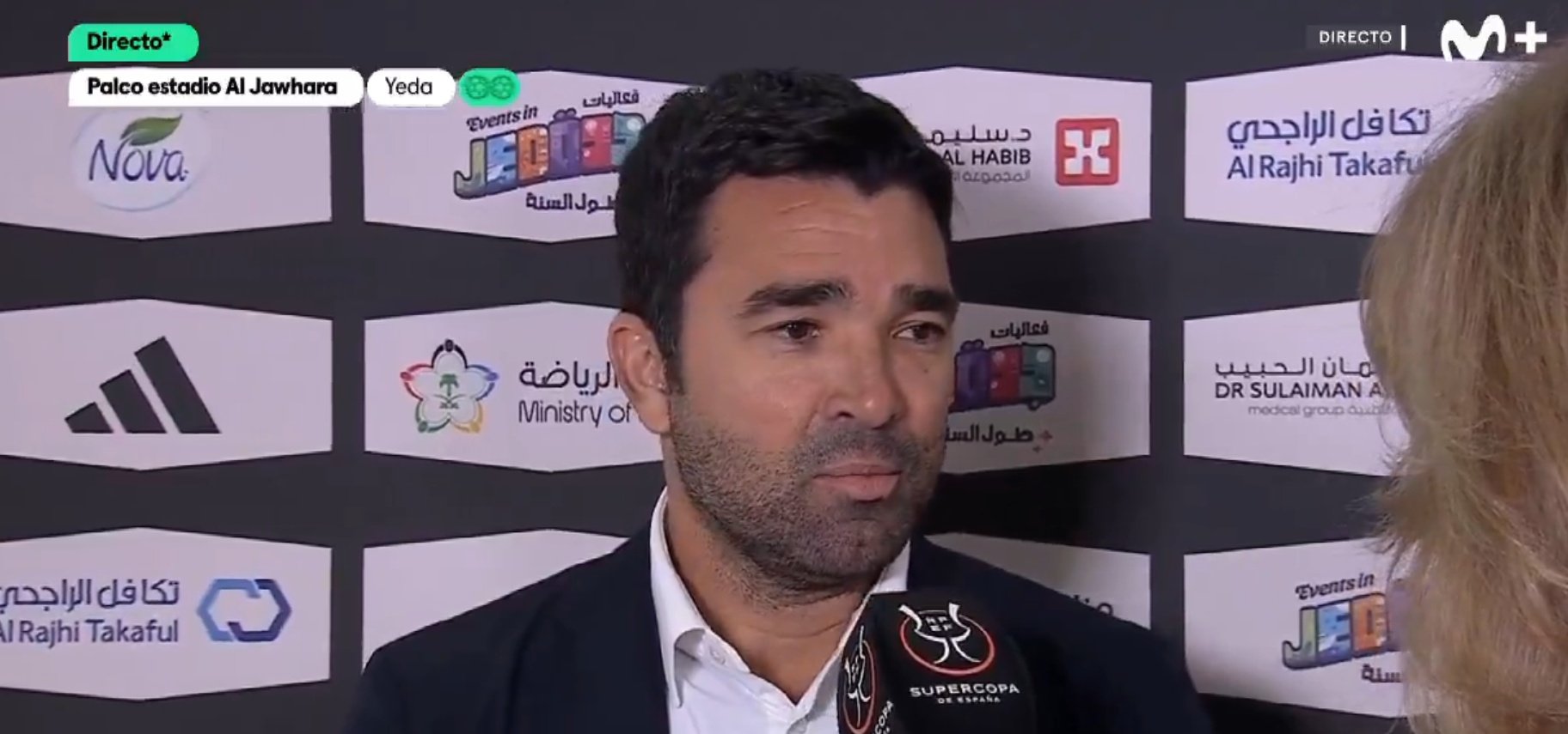 Deco confirmed that Olmo and Victor will be able to play in the final. Screenshot/Movistar+