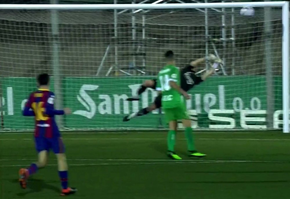 Dembele put his penalty miss behind him to score. Screenshot/DAZN