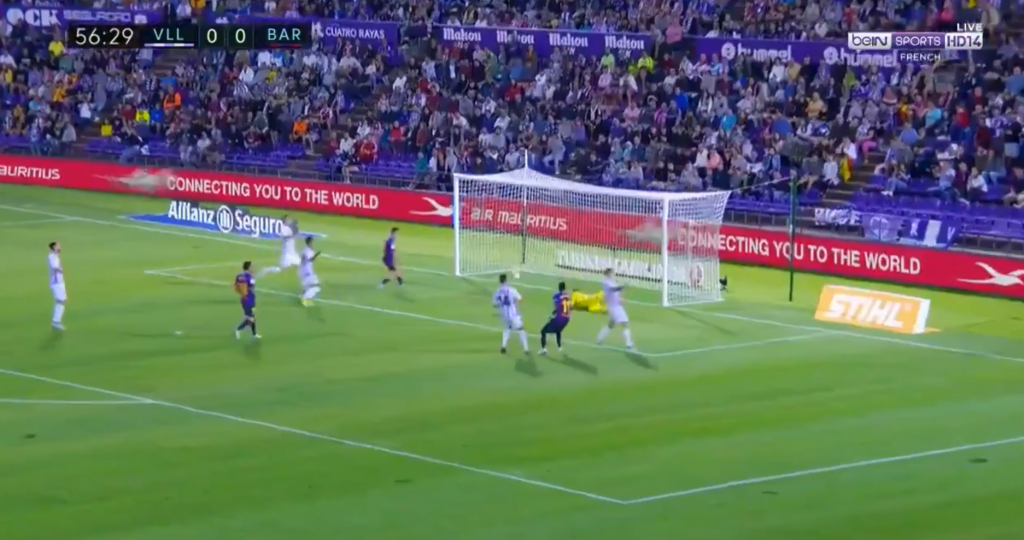 Dembele broke the deadlock for Barca