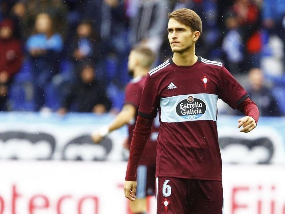 Denis Suárez se tuvo que marchar durante la primera parte del partido en Leganés. RCCelta