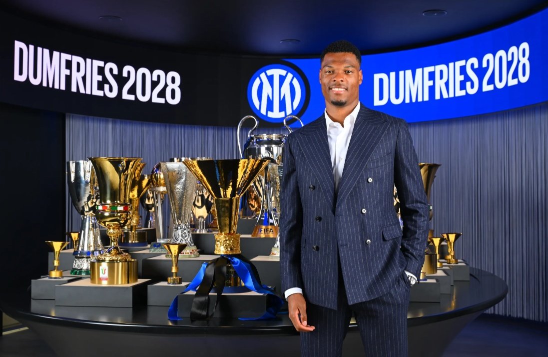 Inter de Milão renova contrato de Denzel Dumfries até 2028. FCInter