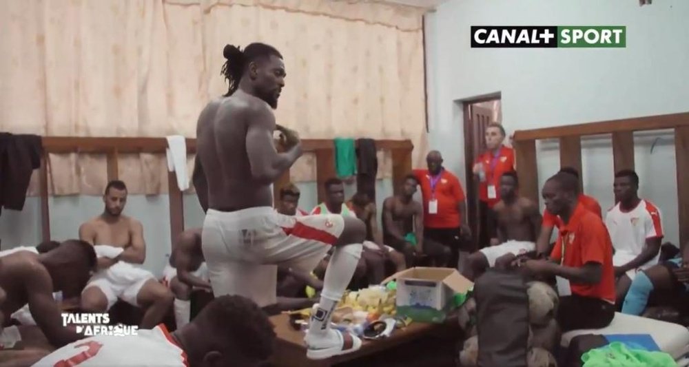 Dernier discours d'Adebayor avec le Togo. Capture / Canal + Sport Afrique