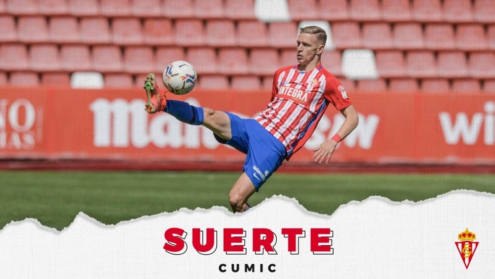 Nikola Cumic deja el Sporting. Twitter/RealSporting