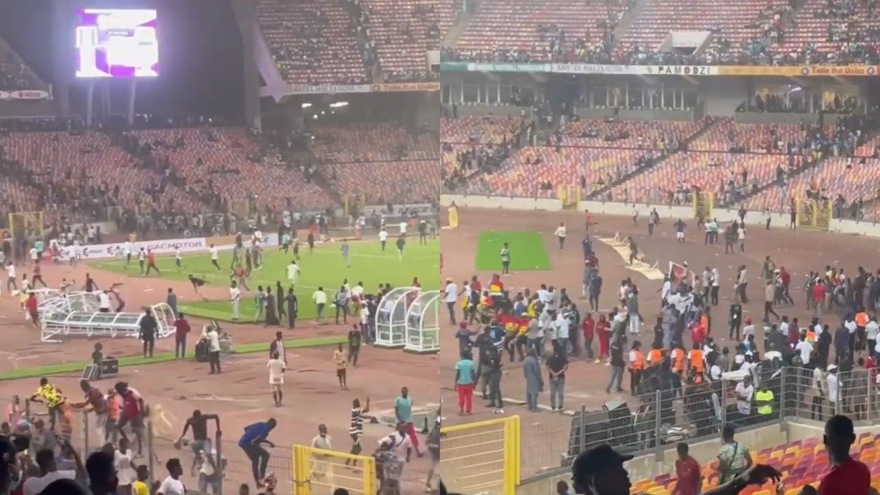 Hubo lío tras el Nigeria-Ghana. Capturas/Twitter/theyawofosu