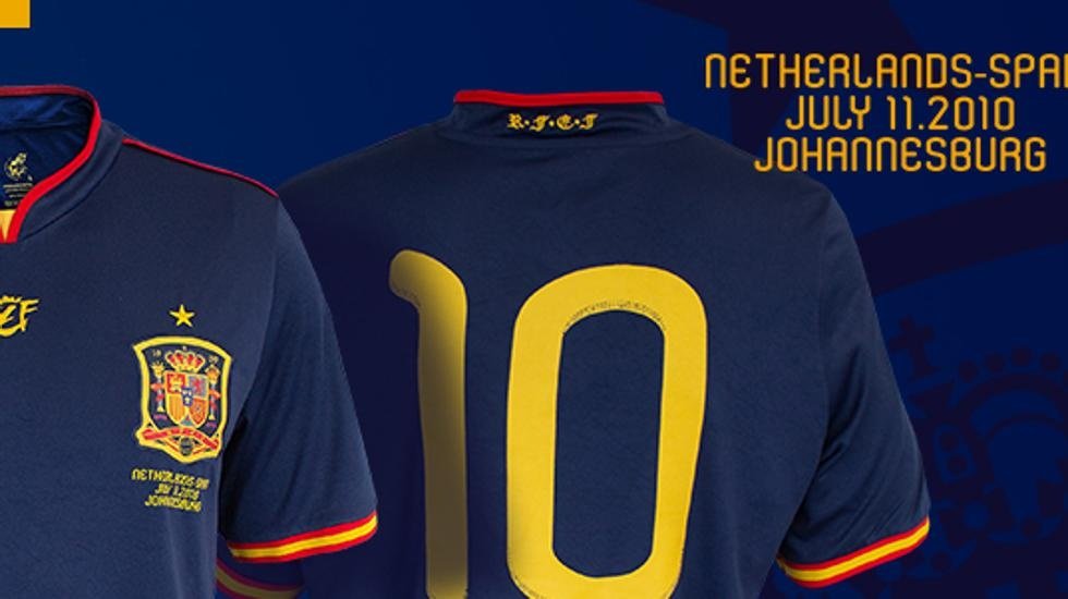 La RFEF pone a la venta una camiseta conmemorativa del Mundial de 2010