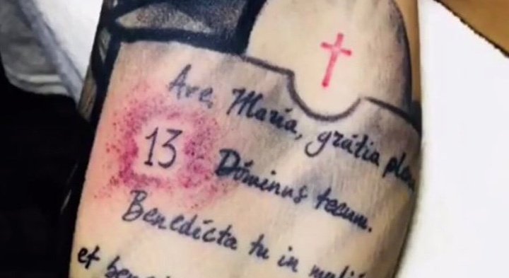 Le tatouage de Bernardeschi en hommage à Astori