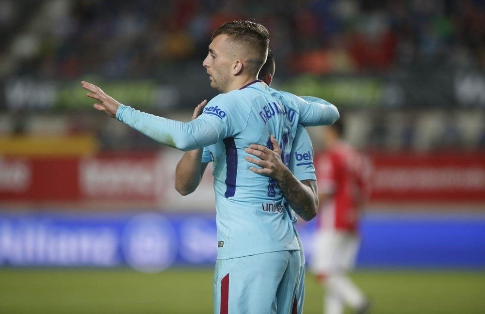 O Barça vence Murcia mesmo sem Messi e Suárez no onze. AFP