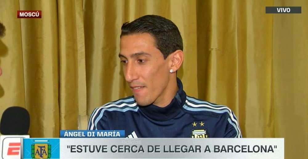 Di Maria has confirmed that he was close to a move to the Camp Nou. Twitter/SportCenter