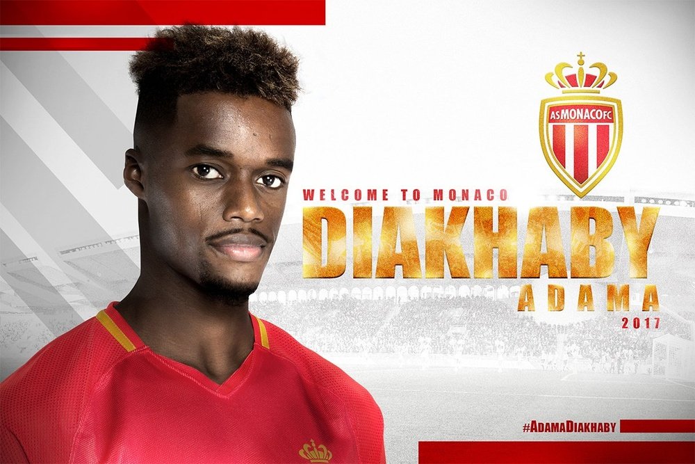 Diakhaby joins the Ligue 1 champions for a reported €10million. Twitter/ASMonaco