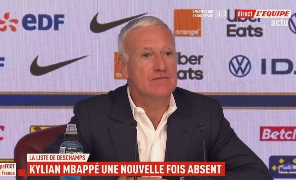 Deschamps non convoca Mbappé. L'Equipe