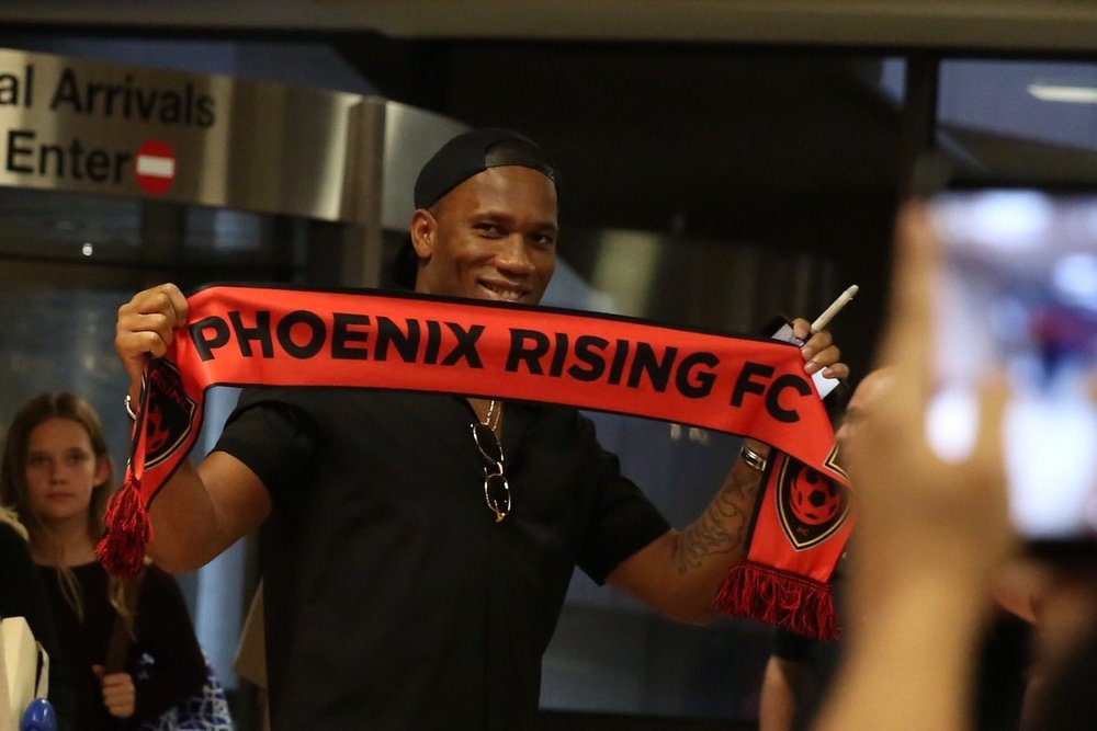 Didier Drogba, nuevo jugador del Phoenix Rising. PhoenixRising