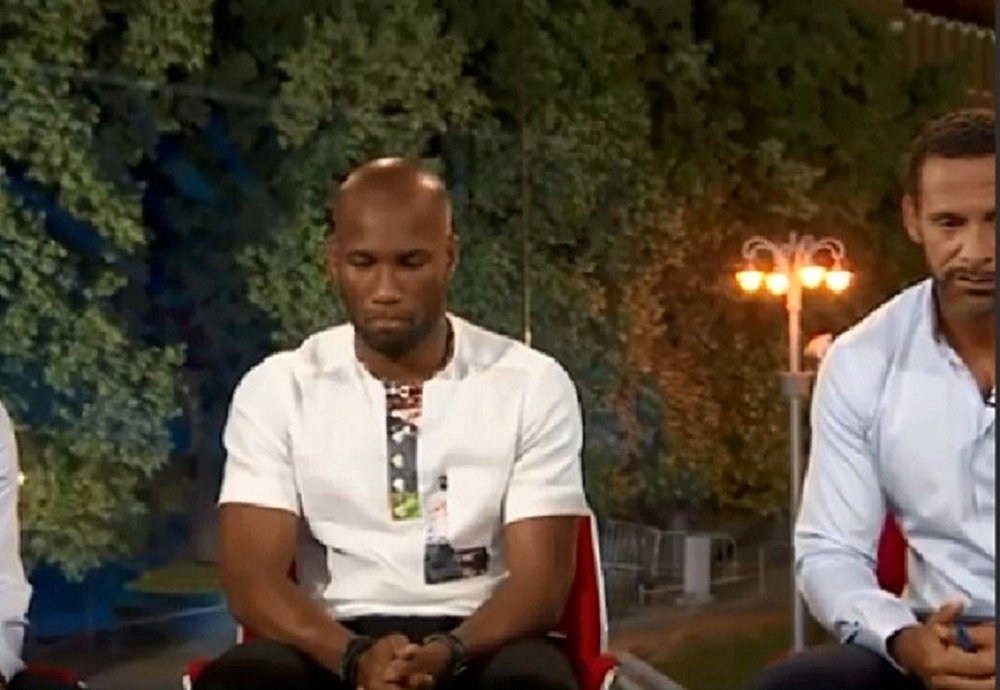 Didier Drogba's face said it all, when pundits spoke about Maradona's antics at the match.