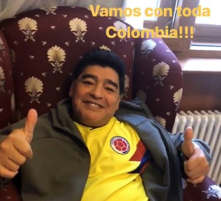 Maradona soutient la Colombie !