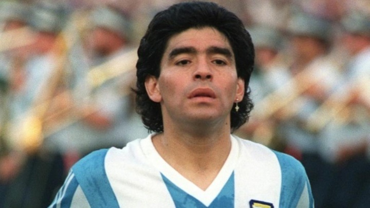 La légende argentine Diego Maradona lors du