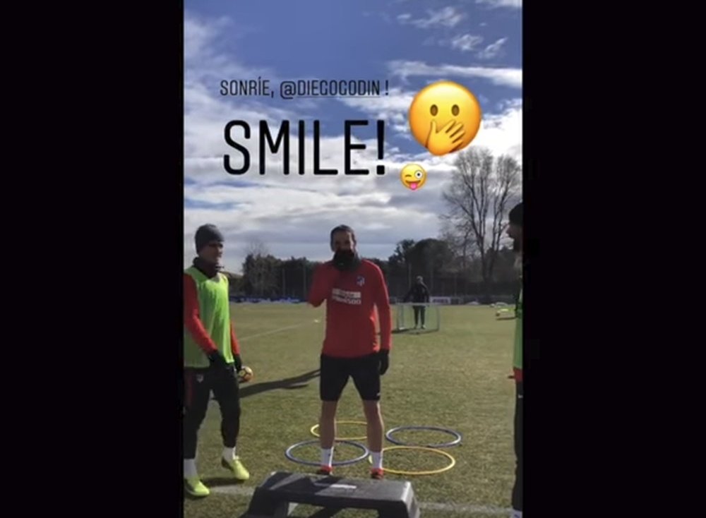Costa bromeó con Godín. Instagram/Atlético