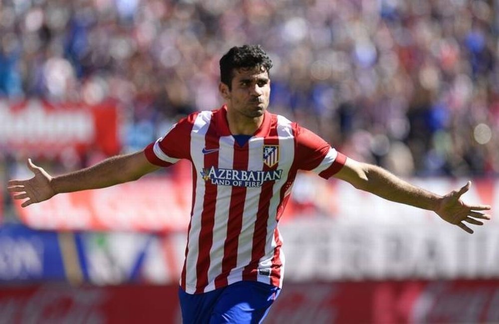 El Atlético sigue pensando en atar a Costa cuanto antes. AFP