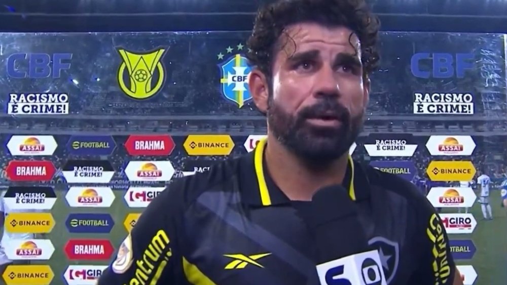 Diego Costa falou sobre o vexame do Botafogo. Captura Sportv