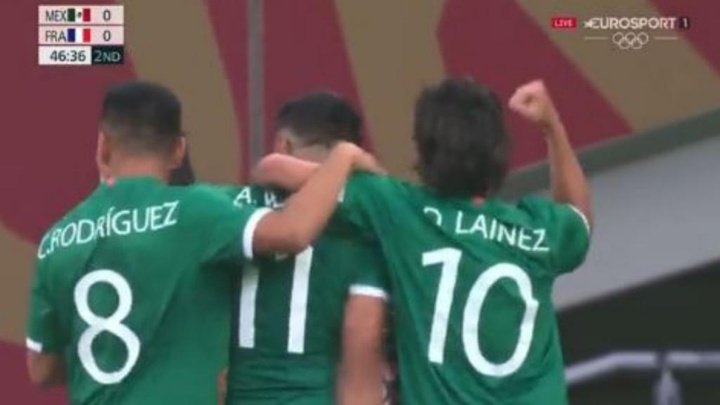 Lainez sacó nota con México en su primer test de los Juegos