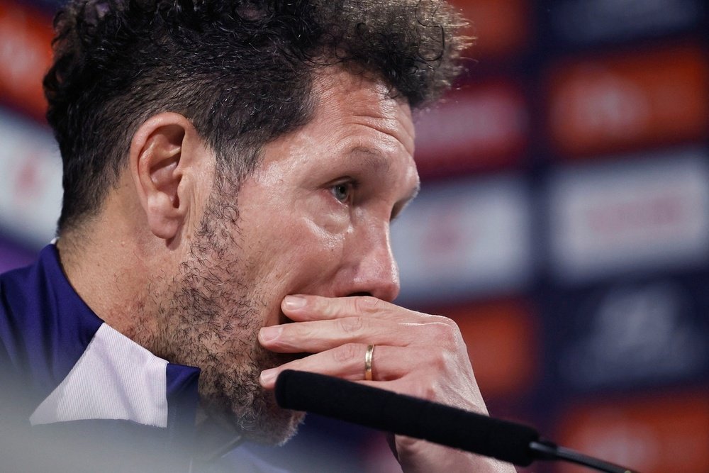 Atletico Madrid coach Diego Simeone addressed his side's defeat against Barcelona. EFE