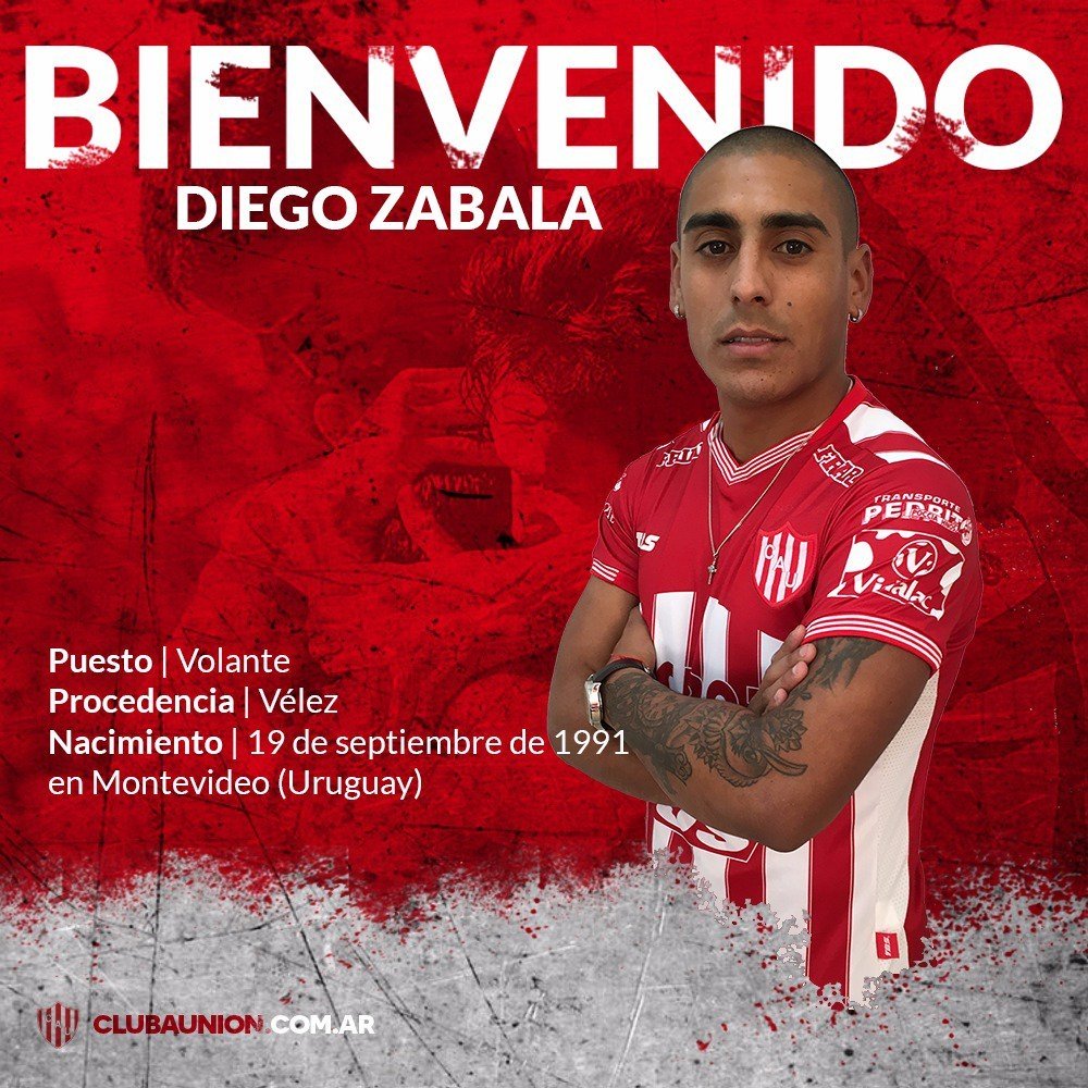 Diego Zabala ficha por Unión Santa Fe. ClubAtleticoUnion