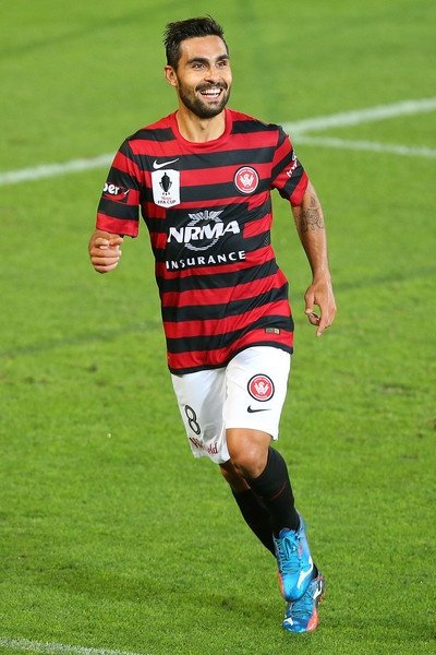 Dimas Delgado en un partido con Western Sydney Wanderers. SydneyWanderers