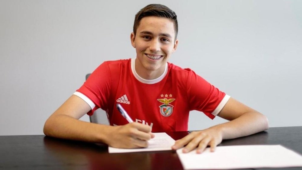Diogo Águas tiene tan solo 15 años. Benfica