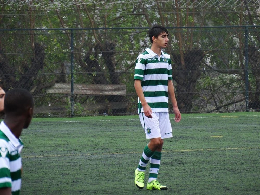 Diogo Bras, futbolista de 16 años del Sporting de Portugal. Olheiro