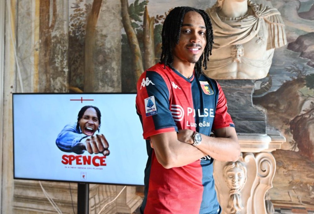 Il Genoa annuncia l'arrivo in prestito di Spence. GenoaCFC
