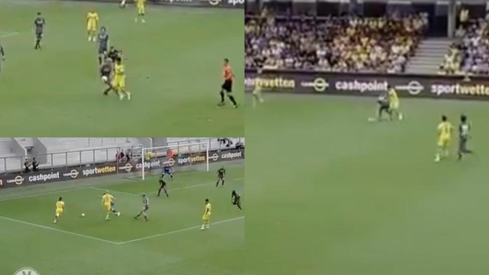 Espectacular jugada de Sancho y gol de Hazard. Captura/BorussiaDortmund