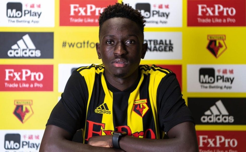 Domingos Quina fue el último fichaje del Watford. Twitter/WatfordFC