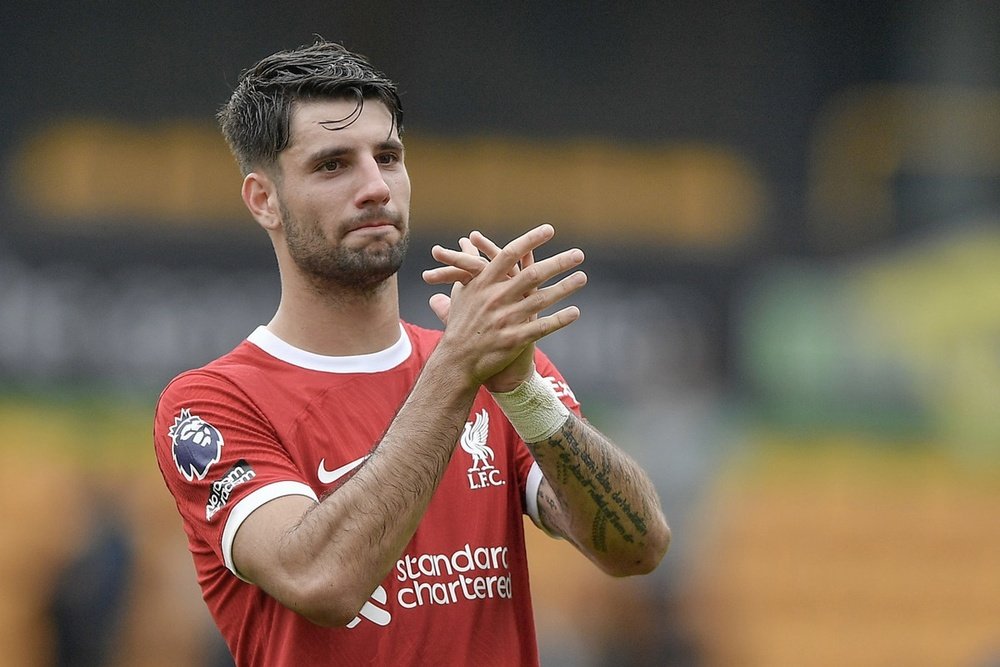 Szoboszlai has been making an impact for Liverpool this season. EFE