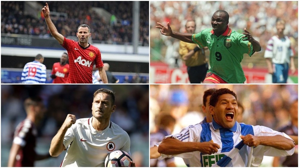 Donato, Totti, Roger Milla y Giggs, entre los goleadores más veteranos. BeSoccer