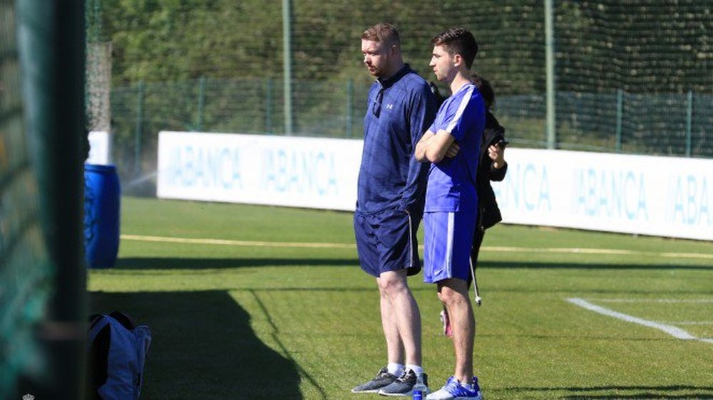 Dos técnicos del Everton estuvieron de visita en las instalaciones del Deportivo. RCDeportivo