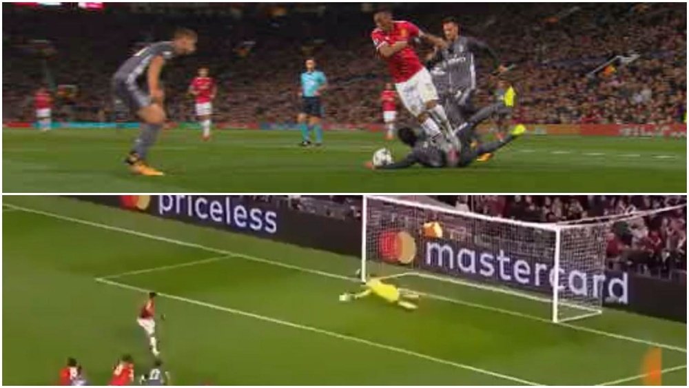 Svilar dived away to his right to deny the Frenchman from the spot. BeSoccer
